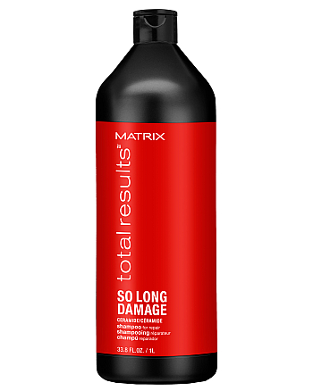 Matrix Total Results So Long Damage Shampoo - Шампунь для восстановления ослабленных волос с керамидами, 1000 мл - hairs-russia.ru