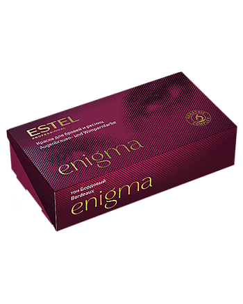 Estel Professional Enigma 7 - Краска для бровей и ресниц, тон бордовый 2x20 мл - hairs-russia.ru
