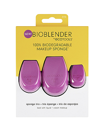 EcoTools Bioblender Makeup Sponge Trio - Набор биоразлагаемых спонжей для макияжа - hairs-russia.ru