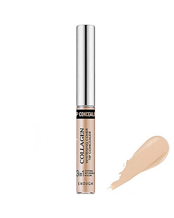 Enough Collagen Whitening Cover Tip Concealer - Консилер для области вокруг глаз тон 02 9 г - hairs-russia.ru
