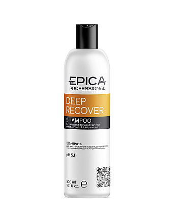 Epica Professional Deep Recover - Шампунь для восстановления повреждённых волос маслом сладкого миндаля и экстрактом ламинарии 300 мл - hairs-russia.ru
