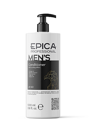Epica Professional Men's - Мужской кондиционер с охлаждающим эффектом 1000 мл - hairs-russia.ru