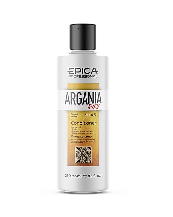 Epica Professional Argania Rise Organic - Кондиционер для придания блеска с маслом арганы 250 мл - hairs-russia.ru