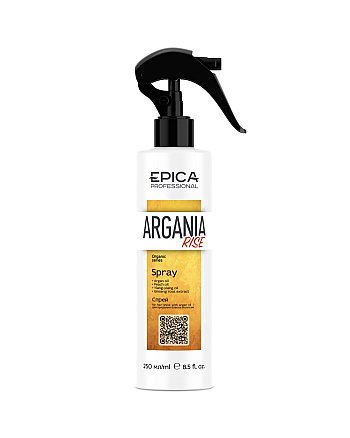 Epica Professional Argania Rise Organic - Спрей для придания блеска волосам с комплексом масел 250 мл - hairs-russia.ru