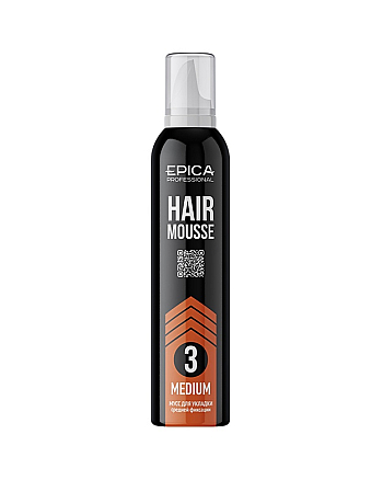 Epica Professional Hair Mousse Medium - Мусс для укладки средней фиксации 250 мл - hairs-russia.ru