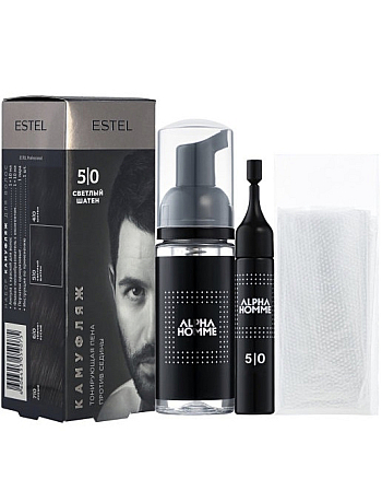 ESTEL Alpha Homme - Набор для камуфляжа волос 5/0 2 х 10 мл - hairs-russia.ru