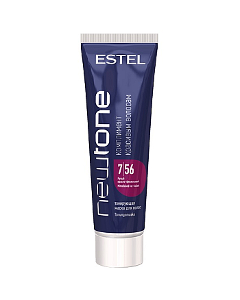 Estel Professional Newtone 7/56 - Тонирующая маска для волос, русый красно-фиолетовый 60 мл - hairs-russia.ru