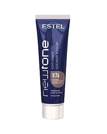 Estel Professional Newtone 8/76 - Тонирующая маска для волос, светло-русый коричнево-фиолетовый 60 мл - hairs-russia.ru