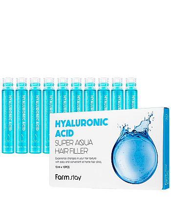 FarmStay Hair Filler - Филлер для волос с гиалуроновой кислотой 13 мл*10 шт - hairs-russia.ru