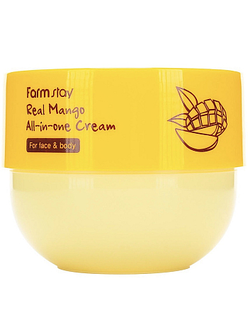 FarmStay Real Mango All-in-One Cream - Крем многофункциональный с экстрактом манго 300 мл - hairs-russia.ru