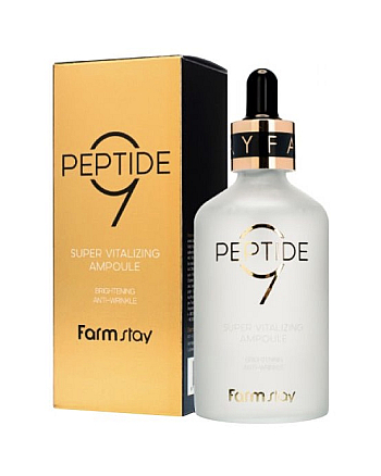 FarmStay Peptide9 Super Vitalizing Ampoule - Сыворотка ампульная суперобновляющая 100 мл - hairs-russia.ru