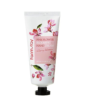 FarmStay Pink Flower Hand Cream Cherry Blossom - Крем для рук с экстрактом цветов вишни 100 мл - hairs-russia.ru