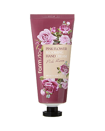 FarmStay Pink Flower Blooming Hand Cream Pink Rose - Крем для рук с розой 100 мл - hairs-russia.ru