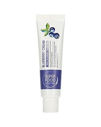 FarmStay Superfood Blueberry Cream - Крем для лица с экстрактом черники 60 г - hairs-russia.ru