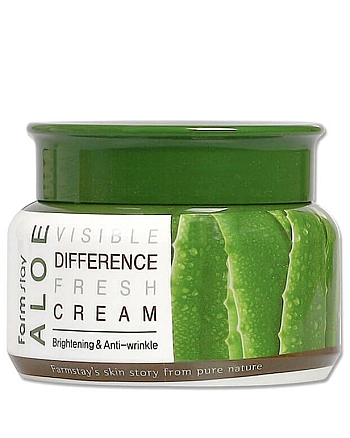 FarmStay Visible Difference Fresh Cream Aloe - Крем для лица увлажняющий с экстрактом алоэ 100 г - hairs-russia.ru