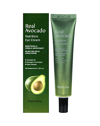 FarmStay Real Avocado Nutrition Eye Cream - Крем для области вокруг глаз с экстрактом авокадо 40 мл - hairs-russia.ru