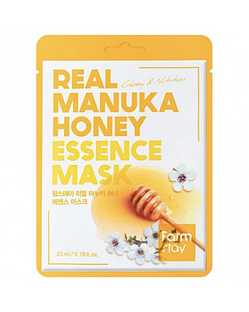 FarmStay Real Manuka Honey Essence Mask - Маска тканевая для лица с медом манука 23 мл - hairs-russia.ru