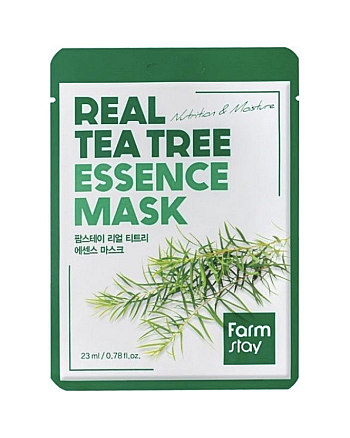 FarmStay Real Tea Tree Essence Mask - Маска тканевая для лица с экстрактом чайного дерева 23 мл - hairs-russia.ru