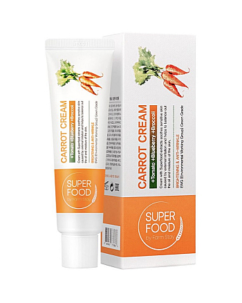 FarmStay Super Food Carrot Cream - Крем суперфуд с экстрактом моркови 60 г - hairs-russia.ru