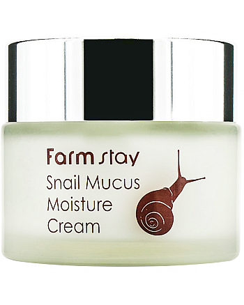 FarmStay Snail Mucus Moisture Cream - Крем для лица увлажняющий с муцином улитки 50 г - hairs-russia.ru