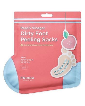 Frudia My Orchard Peach Foot Peeling Mask - Маска-носочки для педикюра с ароматом персика 40 г - hairs-russia.ru