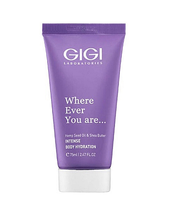 GIGI Wherever You Are Intense Body Hydration Cream - Крем для тела на основе масла конопли 75 мл - hairs-russia.ru