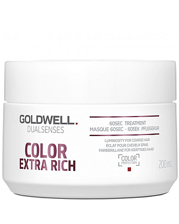 Goldwell Dualsenses Color Extra Rich 60sec Treatment – Интенсивный уход за 60 секунд для окрашенных волос 200 мл - hairs-russia.ru