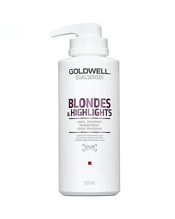 Goldwell Dualsenses Blondes And Highlights 60sec Treatment - Интенсивный уход за 60 секунд 500 мл - hairs-russia.ru