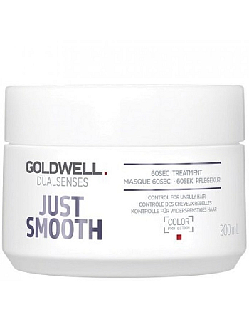 Goldwell Dualsenses Just Smooth 60Sec Treatment - Интенсивный уход для непослушных волос 200 мл - hairs-russia.ru