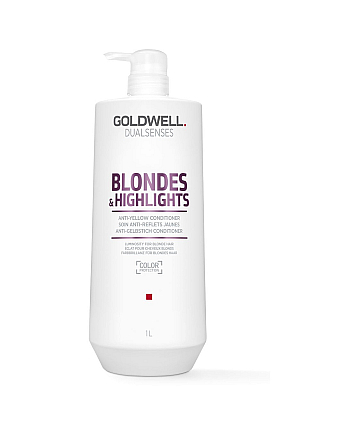Goldwell Dualsenses Blondes And Highlights Anti-Yellow Conditioner – Кондиционер против желтизны для осветленных волос 1000 мл - hairs-russia.ru
