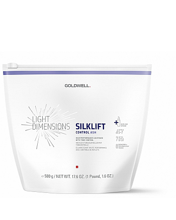 Goldwell Silk Lift Control Ash Level 5-7 - Осветляющий порошок с цветными пигментами 500 г - hairs-russia.ru