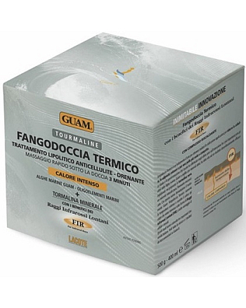 Guam TOURMALINE Fangodoccia Termico - Маска для массажа в душе с разогревающим эффектом с микрокристаллами турмалина 500 г - hairs-russia.ru