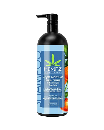 Hempz Triple Moisture Daily Herbal Replenishing Shampoo - Шампунь Тройное увлажнение 1000 мл - hairs-russia.ru