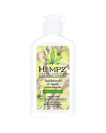 Hempz Sandalwood and Apple Herbal Shave Gel - Гель для бритья Сандал и Яблоко 177 мл - hairs-russia.ru