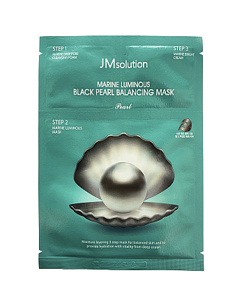 JMsolution Luminous Black Pearl Balancing Mask - Набор трёхшаговый с черным жемчугом 33 мл - hairs-russia.ru