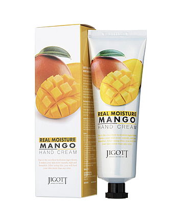 Jigott Real Moisture Mango Hand Cream - Крем для рук с экстрактом манго 100 мл - hairs-russia.ru