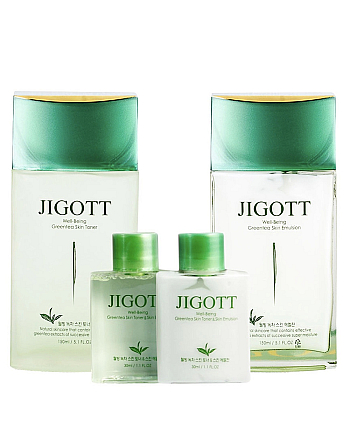 Jigott Well-Being Green Tea Set - Набор для мужчин с экстрактом зеленого чая - hairs-russia.ru