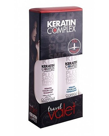 Keratin Complex Travel Valets Color Care - Дорожный набор "Гладкость окрашенных волос" 2х89 мл - hairs-russia.ru