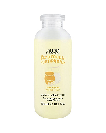 Kapous Studio Professional Aromatic Symphony Balm Honey Milk - Бальзам для всех типов волос «Молоко и мёд» 350 мл - hairs-russia.ru