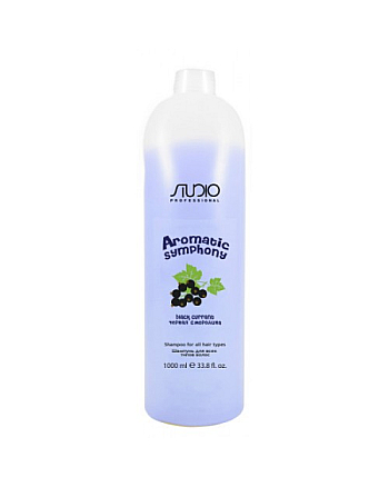 Kapous Studio Professional Aromatic Symphony Shampoo Black Currant - Шампунь для всех типов волос «Черная смородина» 1000 мл - hairs-russia.ru