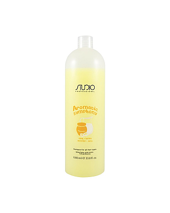 Kapous Studio Professional Aromatic Symphony Shampoo Honey Milk - Шампунь для всех типов волос «Молоко и мёд» 1000 мл - hairs-russia.ru