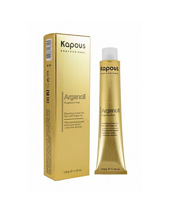 Kapous Fragrance Free Arganoil Bleaching Cream - Обесцвечивающий крем с маслом арганы 150 г - hairs-russia.ru