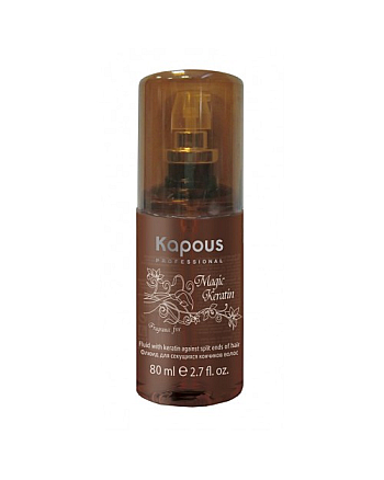 Kapous Fragrance Free Magic Keratin Fluid - Флюид для секущихся кончиков с кератином 80 мл - hairs-russia.ru