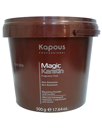 Kapous Fragrance Free Non Ammonia Magic Keratin Bleaching Powder - Пудра осветляющая в микрогранулах 500 г - hairs-russia.ru