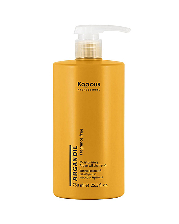 Kapous Fragrance free - Увлажняющий шампунь с маслом арганы 750 мл - hairs-russia.ru