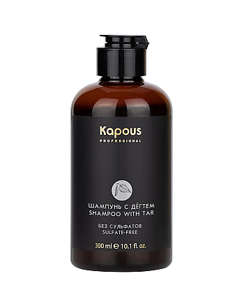 Kapous Professional - Беcсульфатный шампунь для волос с Дёгтем 300 мл - hairs-russia.ru