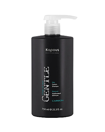 Kapous Professional Gentlemen - Мужской карбоновый шампунь 750 мл - hairs-russia.ru