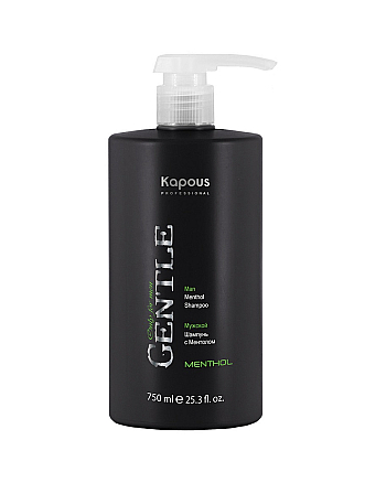 Kapous Professional Gentlemen - Мужской шампунь с Ментолом 750 мл - hairs-russia.ru
