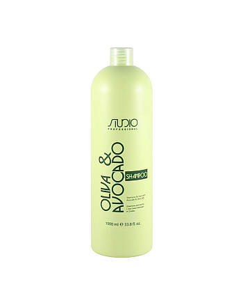 Kapous Studio Professional Shampoo For Hair With Avocado and Oliva Oils - Шампунь увлажняющий для волос с маслами авокадо и оливы 1000 мл - hairs-russia.ru