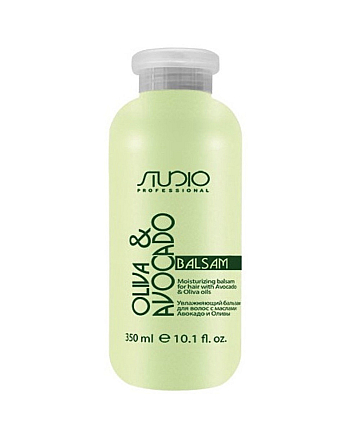 Kapous Studio Professional Moisturizing Balsam For Hair With Avocado and Oliva Oils - Бальзам увлажняющий для волос с маслами авокадо и оливы 350 мл - hairs-russia.ru